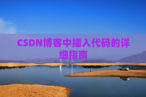 CSDN博客中插入代码的详细指南